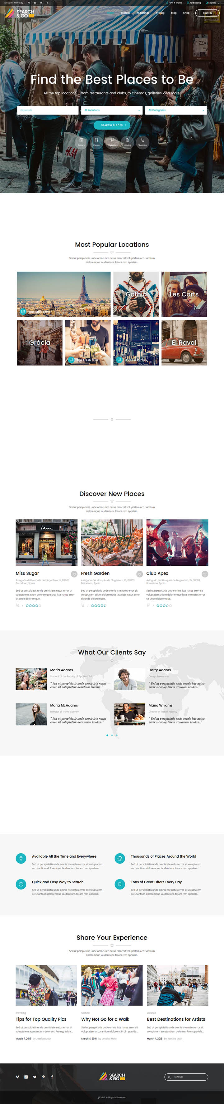 WordPress шаблон ThemeForest Search & Go