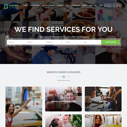 ThemeForest Service Finder