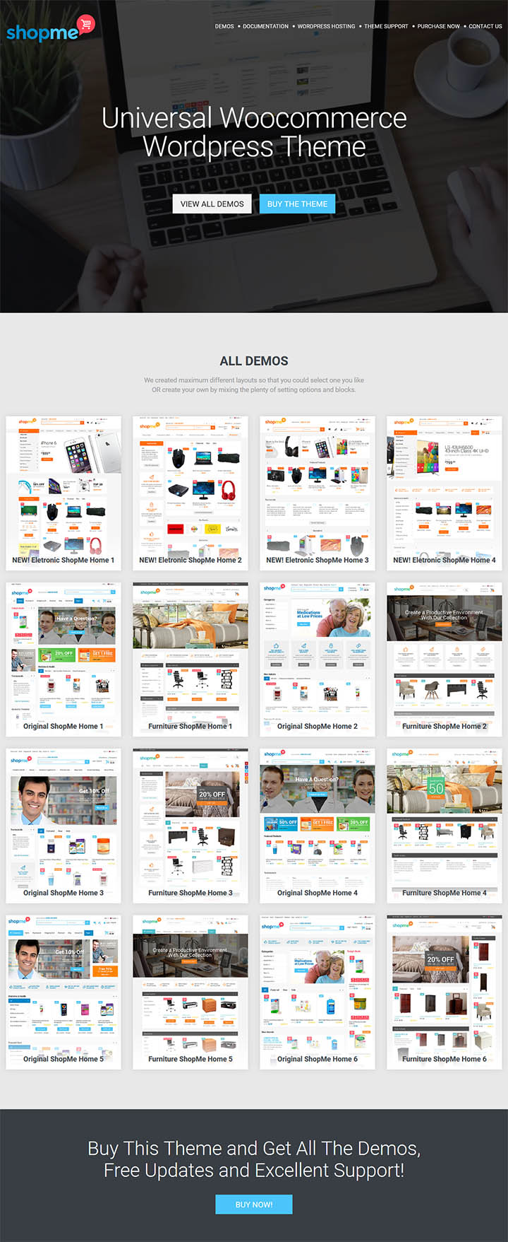 WordPress шаблон ThemeForest ShopMe