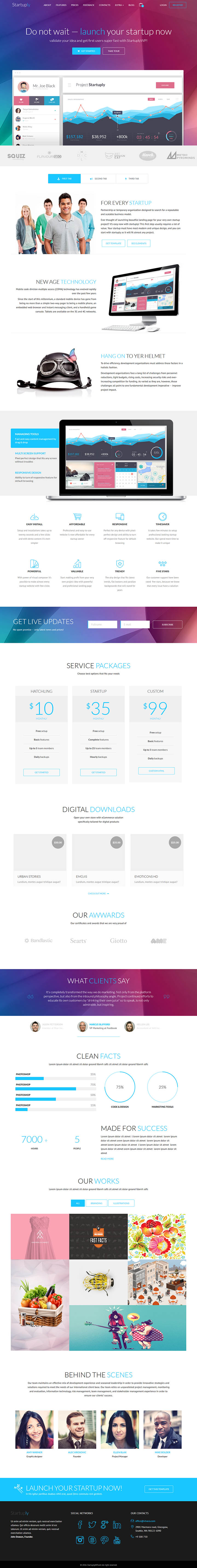 WordPress шаблон ThemeForest Startuply