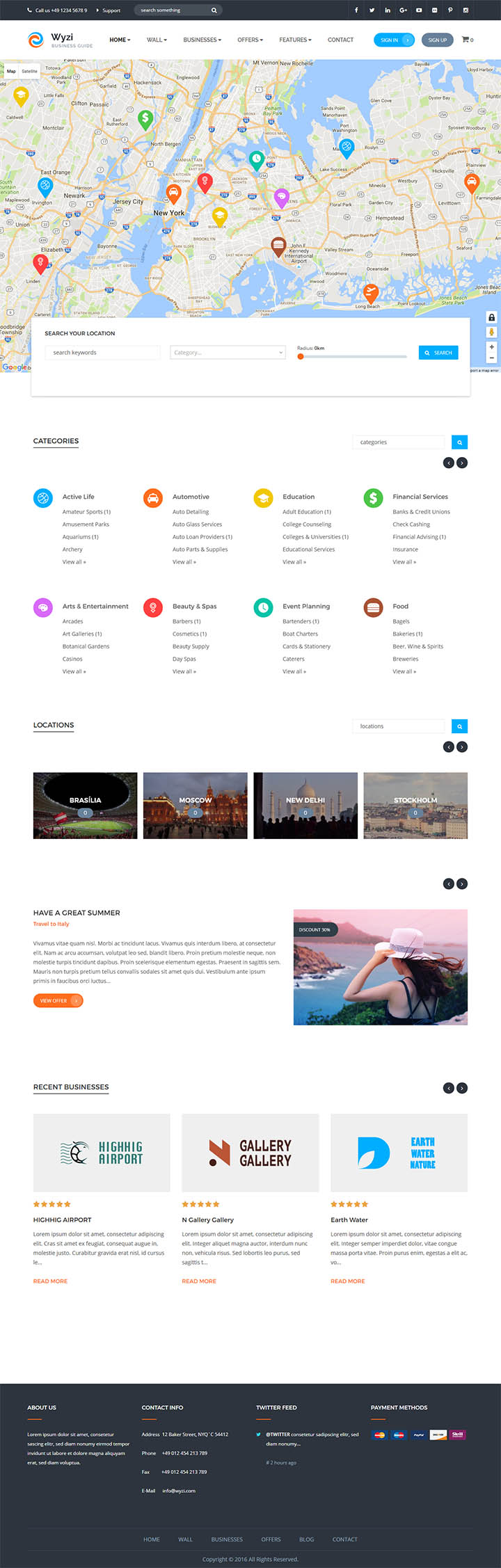 WordPress шаблон ThemeForest WYZI