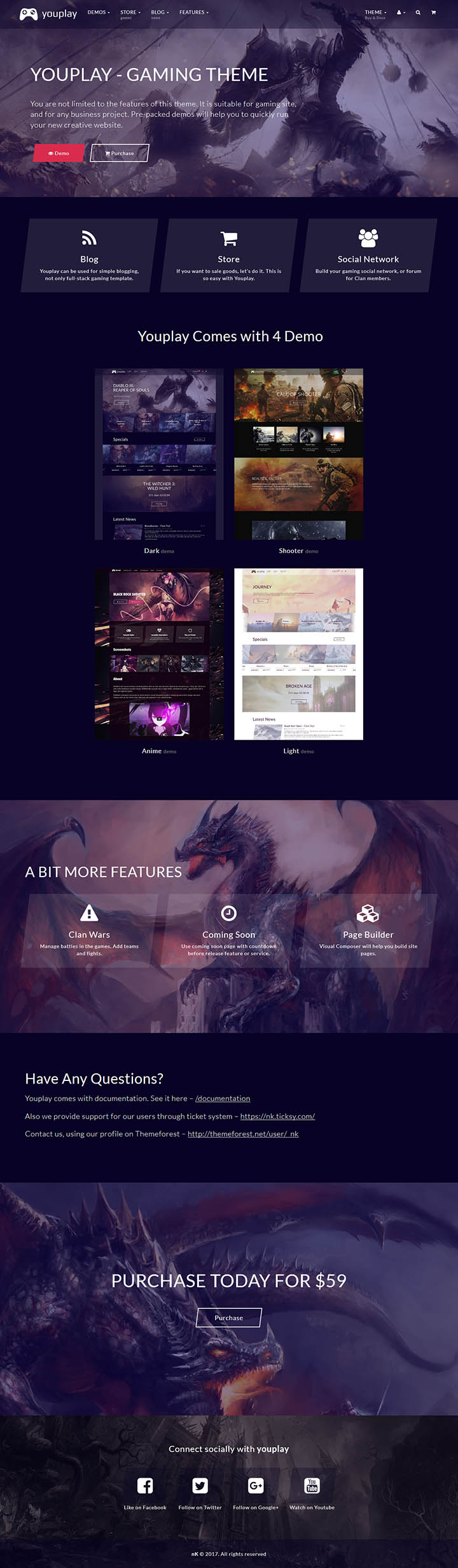 WordPress шаблон ThemeForest Youplay