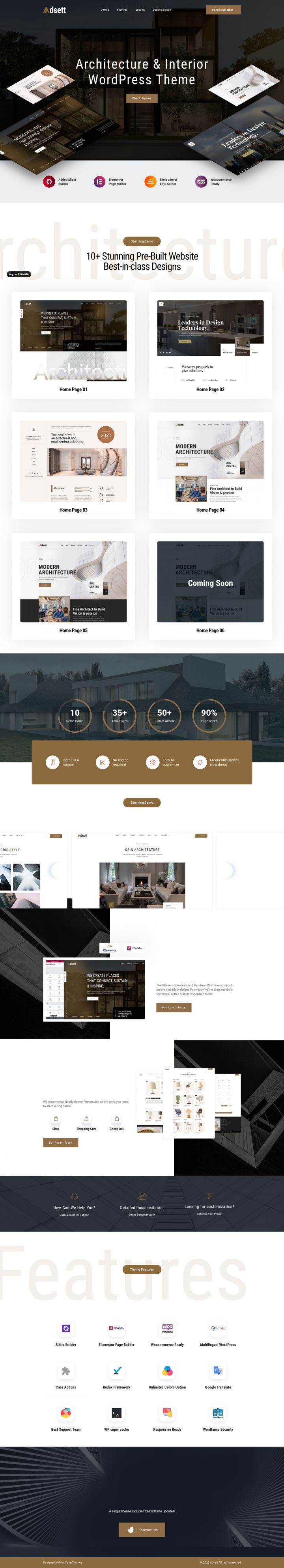 WordPress шаблон ThemeForest Adsett