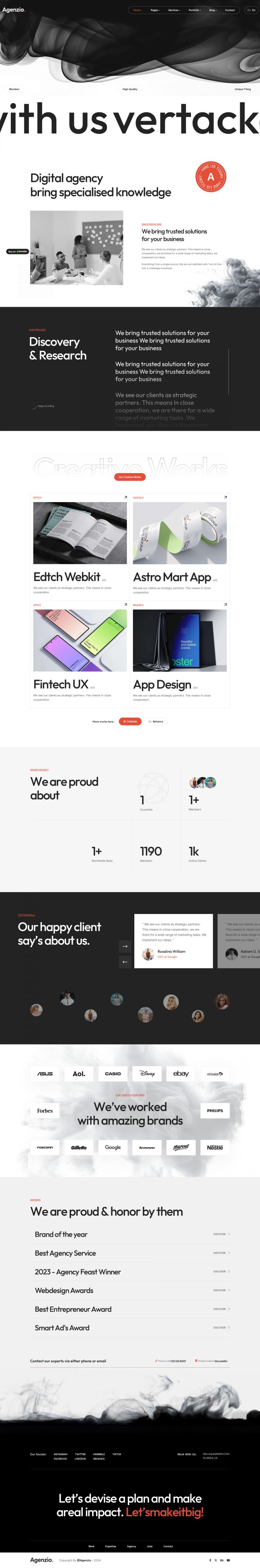 WordPress шаблон ThemeForest Agenzio