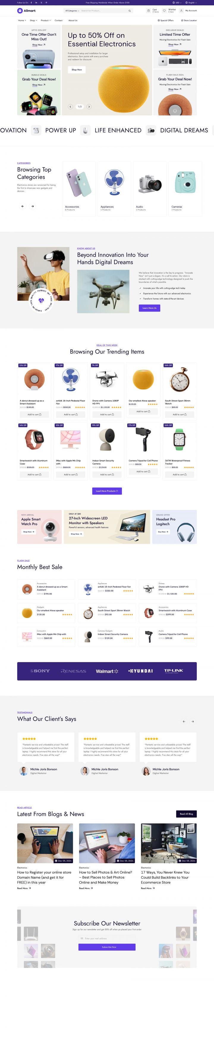 WordPress шаблон ThemeForest Allmart