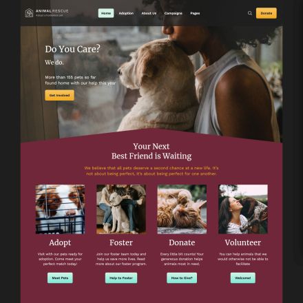 ThemeForest Animal Rescue