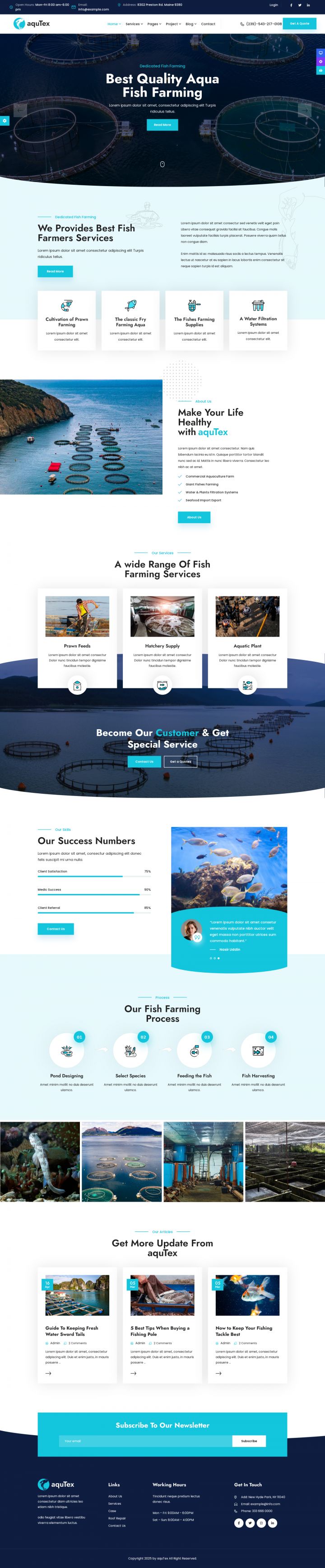 WordPress шаблон ThemeForest Aqutex