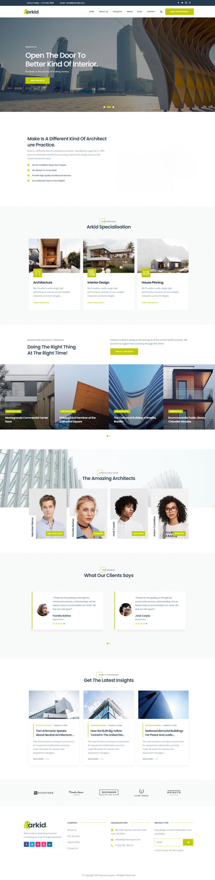 WordPress шаблон ThemeForest Arkid