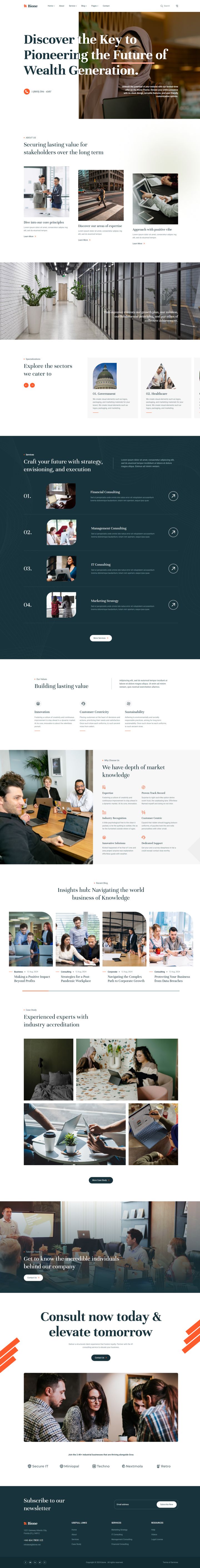 WordPress шаблон ThemeForest Bione