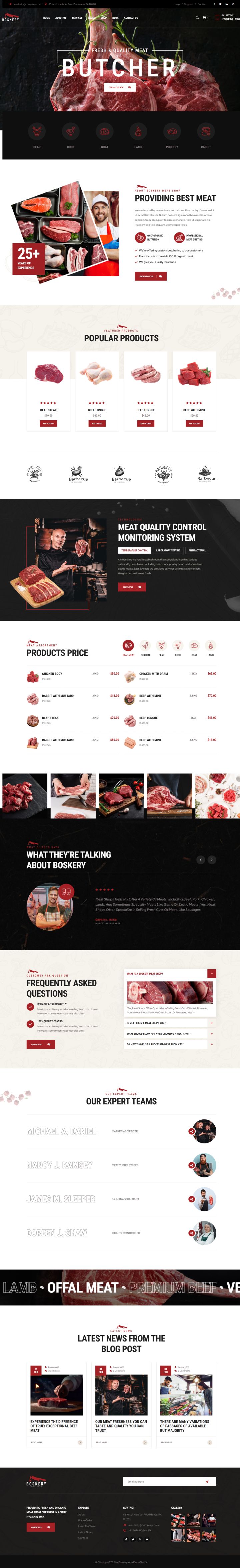 WordPress шаблон ThemeForest Boskery