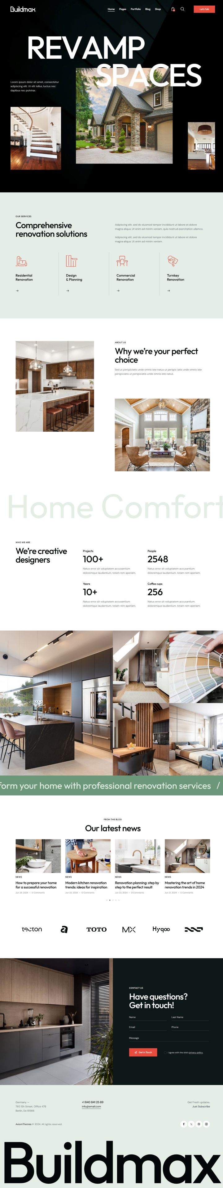 WordPress шаблон ThemeForest BuildMax