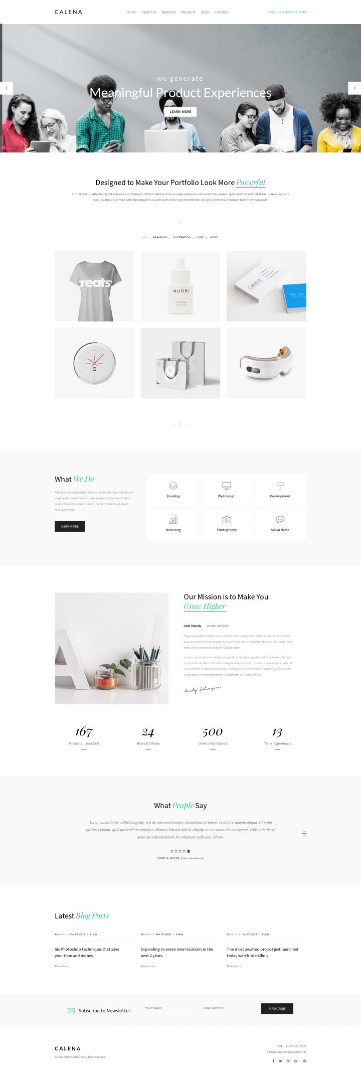 WordPress шаблон ThemeForest Calena