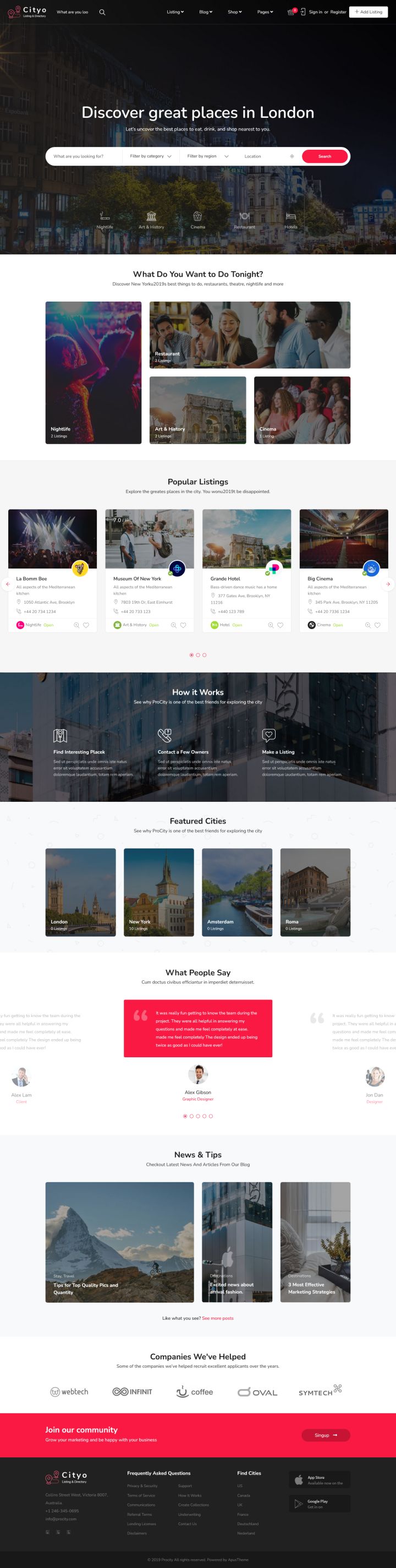 WordPress шаблон ThemeForest Cityo