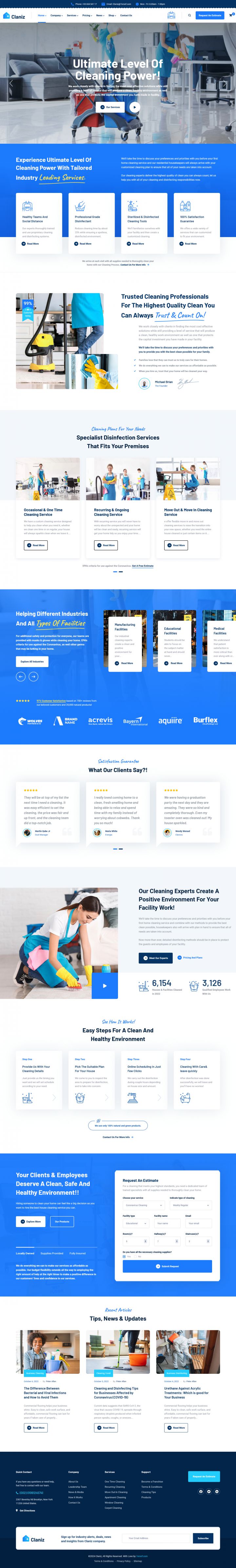 WordPress шаблон ThemeForest Claniz