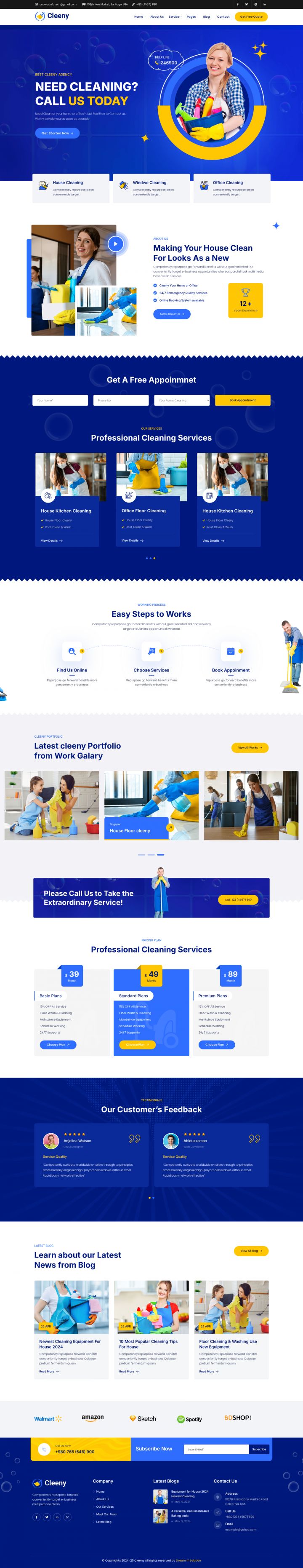 WordPress шаблон ThemeForest Cleeny