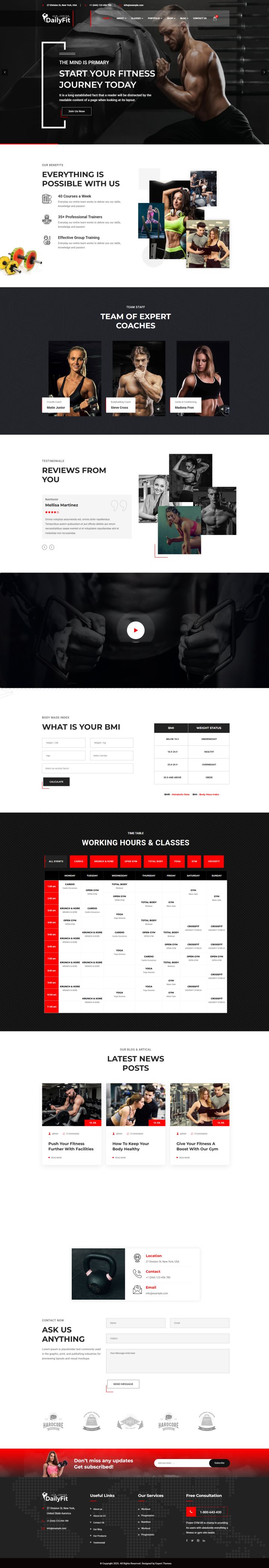 Шаблон ThemeForest DailyFit WordPress шаблон ThemeForest DailyFit