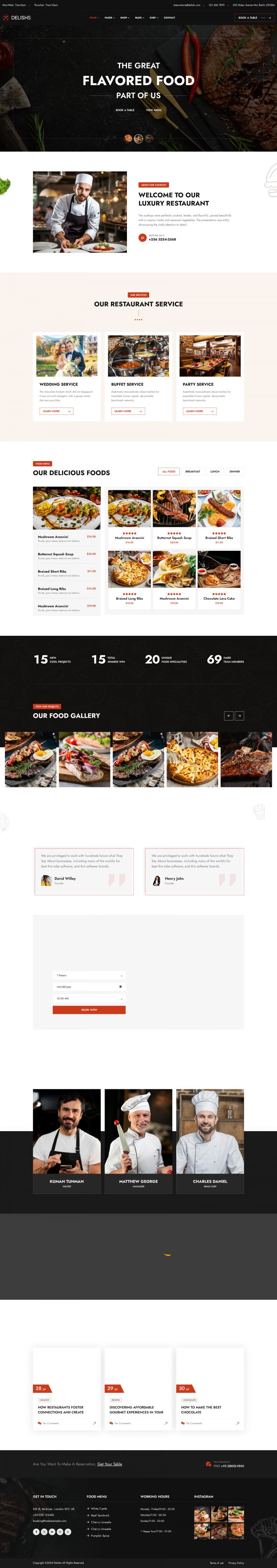 WordPress шаблон ThemeForest Delish
