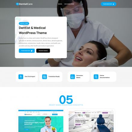 ThemeForest Dental Care