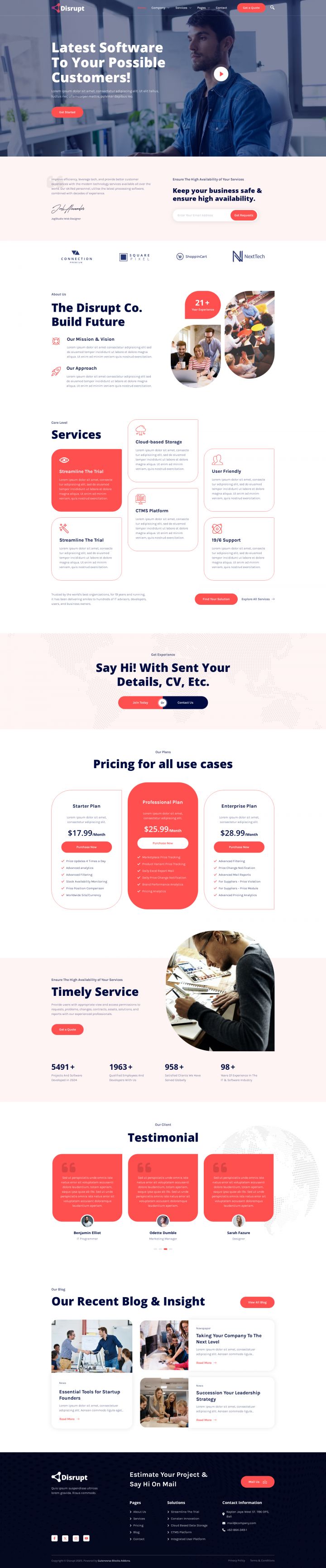 WordPress шаблон ThemeForest Disrupt