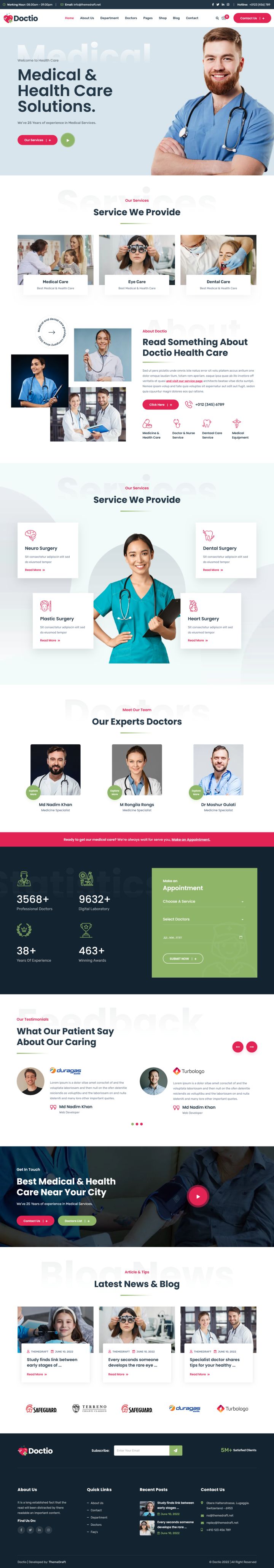 WordPress шаблон ThemeForest Doctio