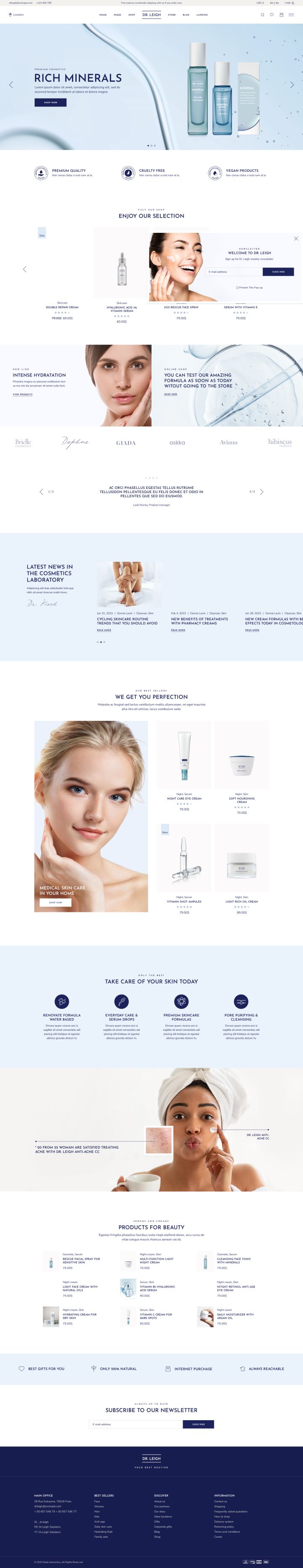 Шаблон ThemeForest Dr. Leigh WordPress шаблон ThemeForest Dr. Leigh