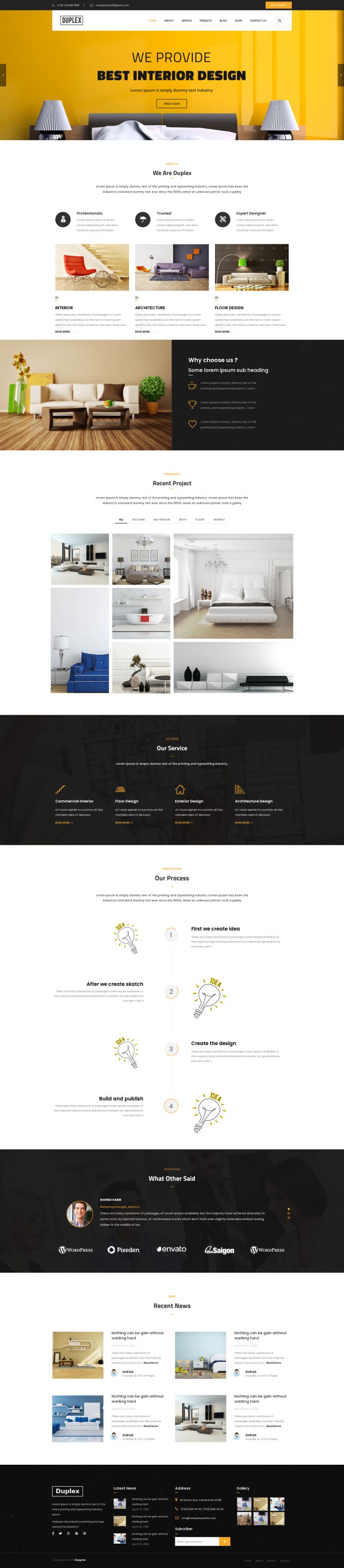 WordPress шаблон ThemeForest Duplex