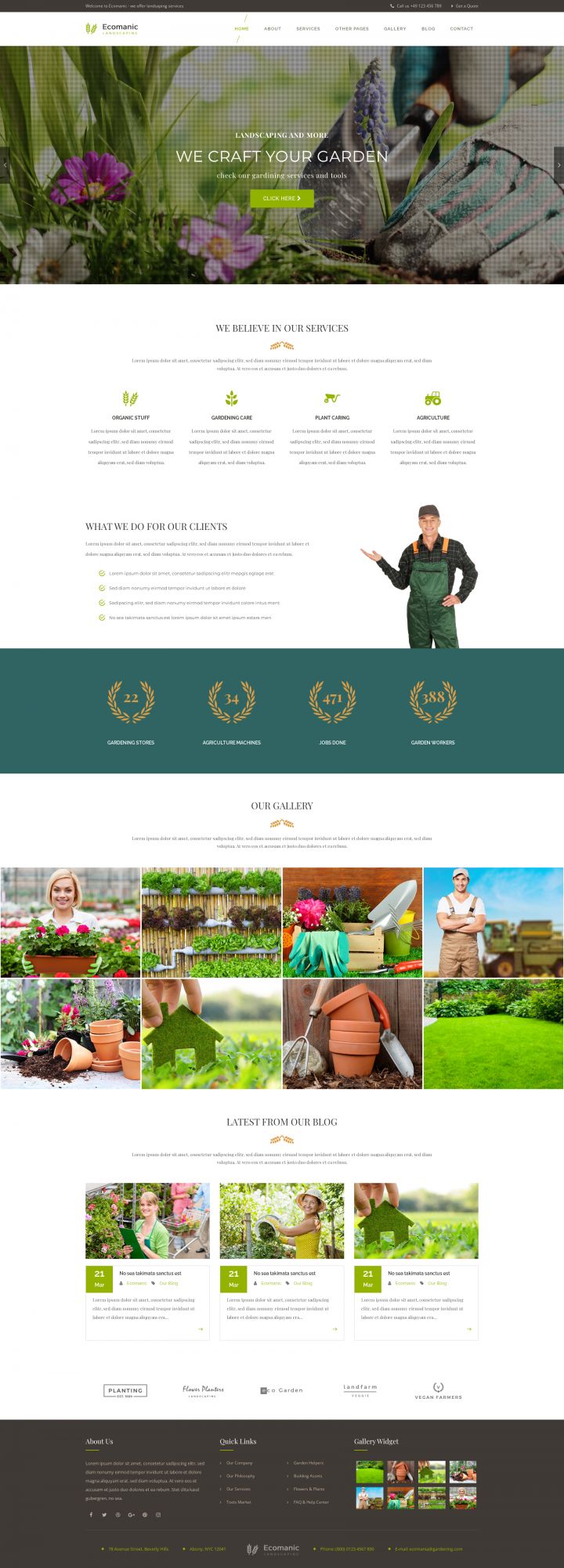 WordPress шаблон ThemeForest Ecomanic