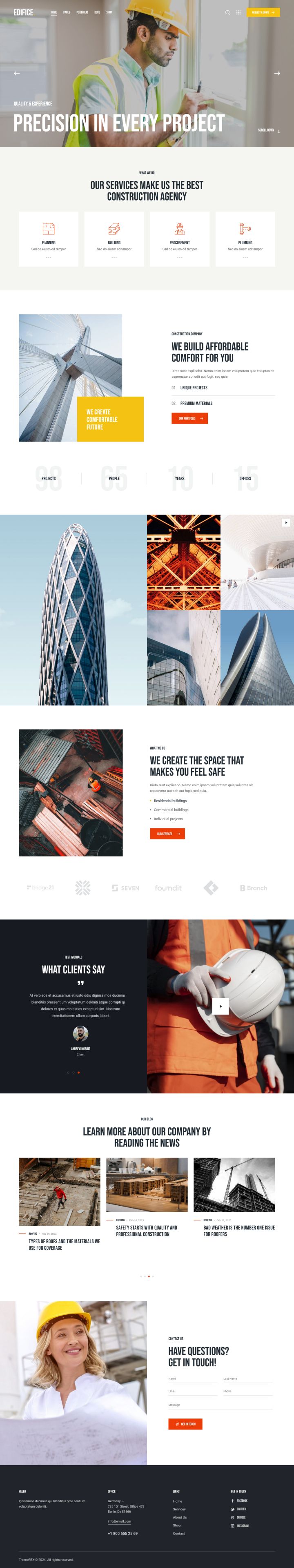 WordPress шаблон ThemeForest Edifice