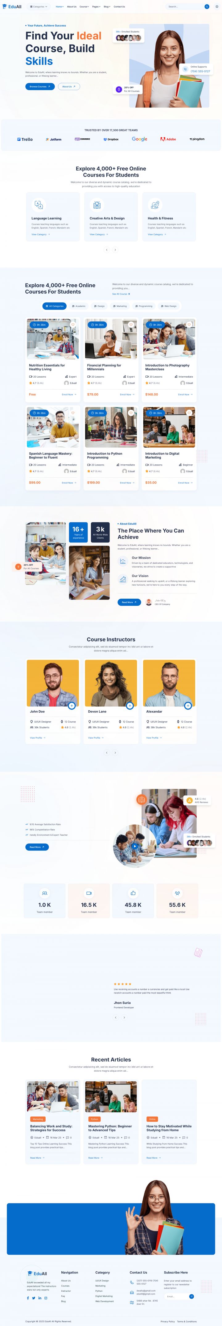 WordPress шаблон ThemeForest EduAll