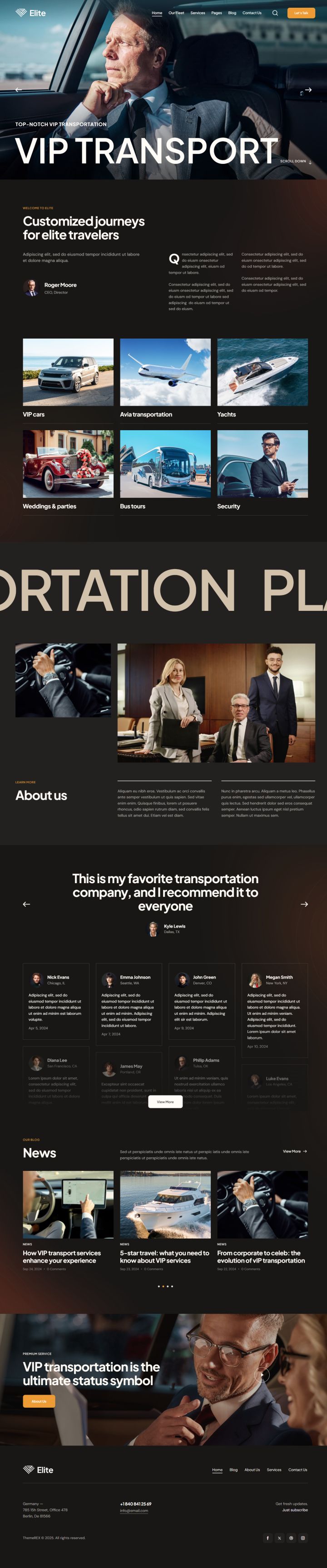 WordPress шаблон ThemeForest Elite