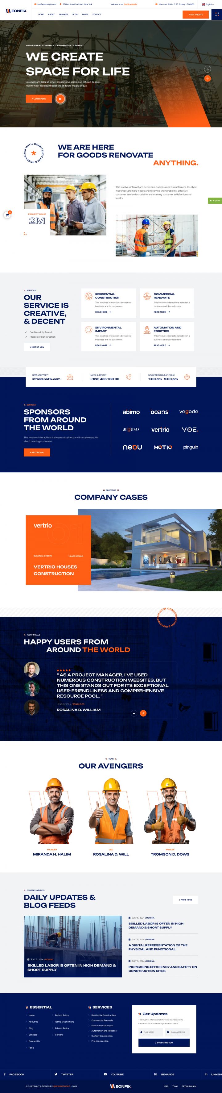 WordPress шаблон ThemeForest Eonfik