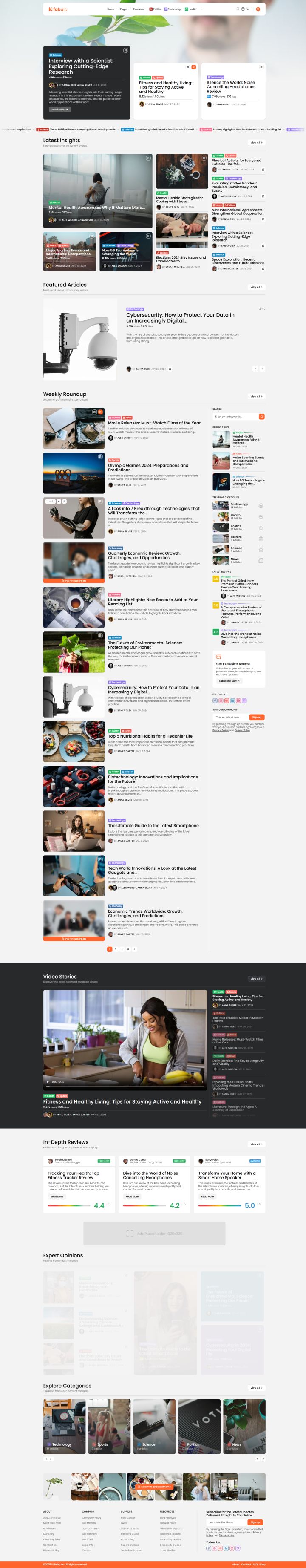 WordPress шаблон ThemeForest Fabula