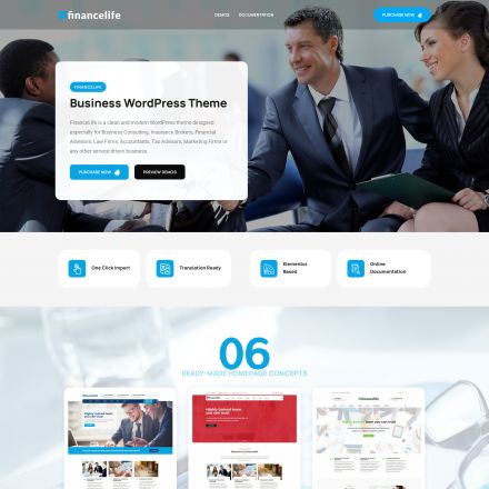 ThemeForest FinanceLife