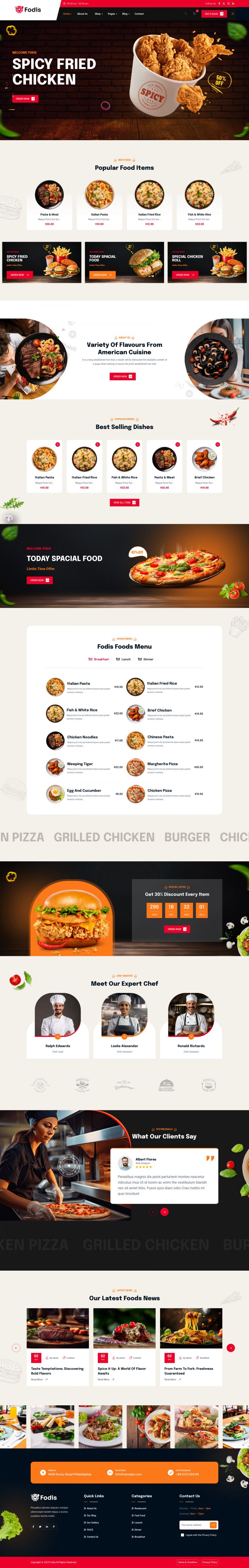 WordPress шаблон ThemeForest Fodis
