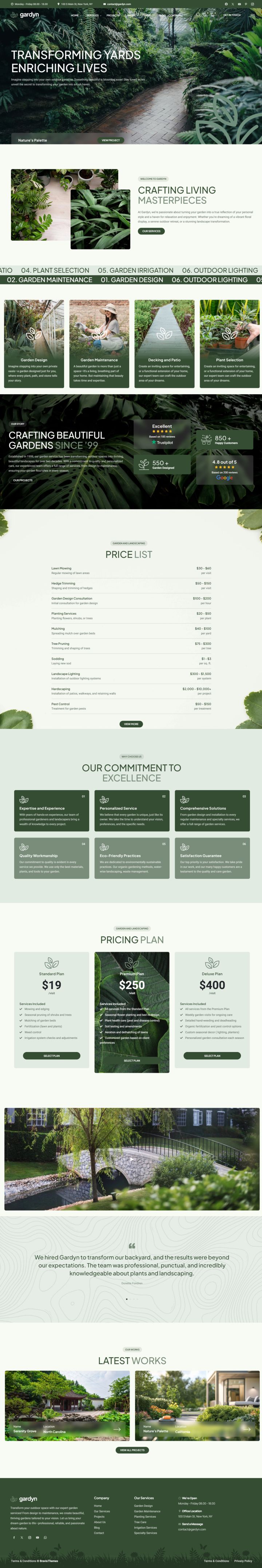 WordPress шаблон ThemeForest Gardyn