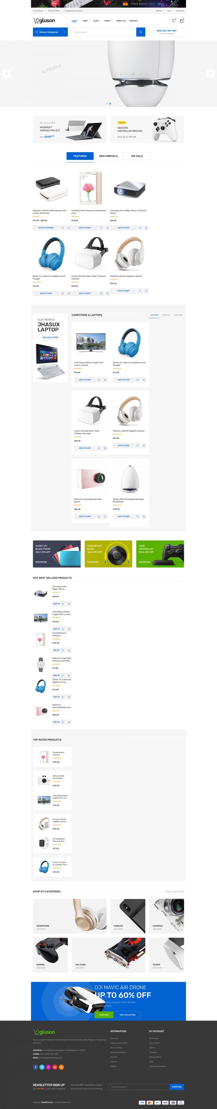 WordPress шаблон ThemeForest Gluson