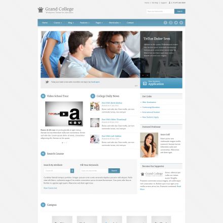 ThemeForest Grand College