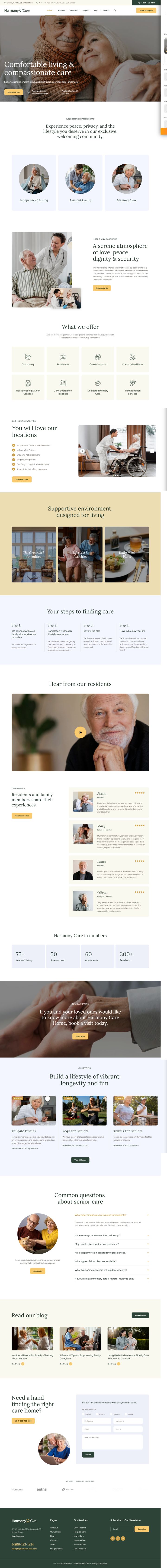 WordPress шаблон ThemeForest Harmony Care