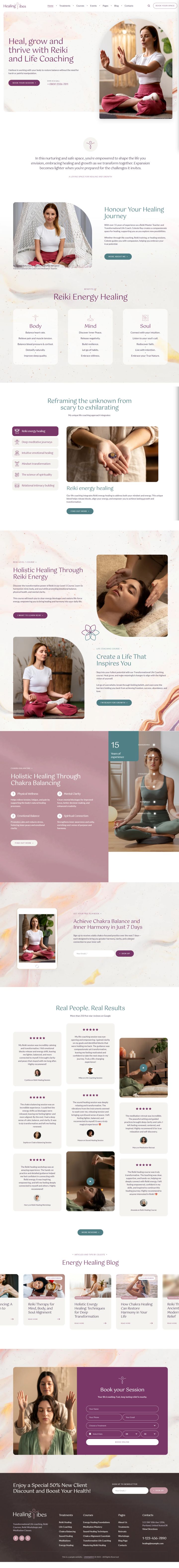 WordPress шаблон ThemeForest Healing Vibes