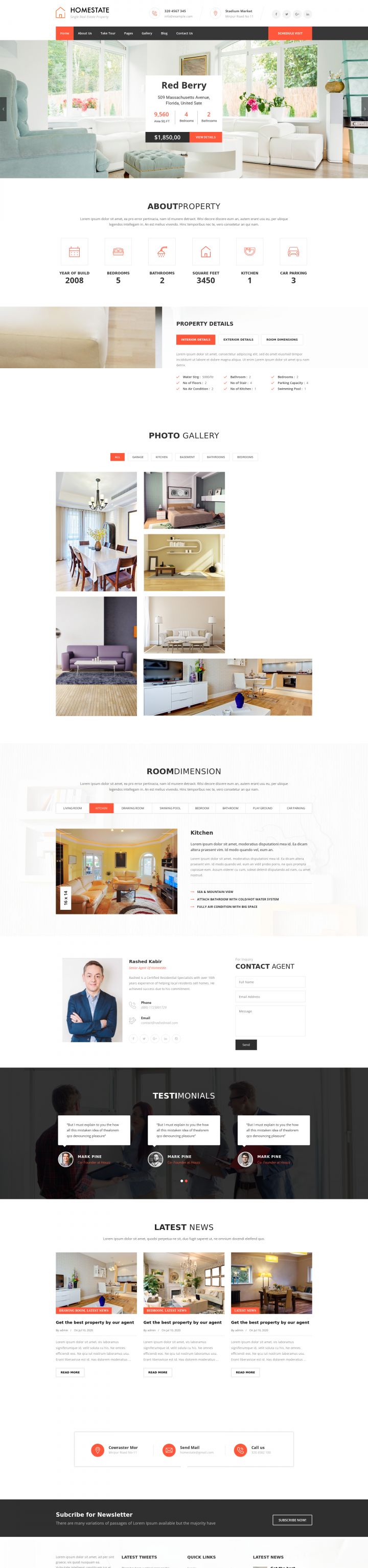 WordPress шаблон ThemeForest HOME STATE