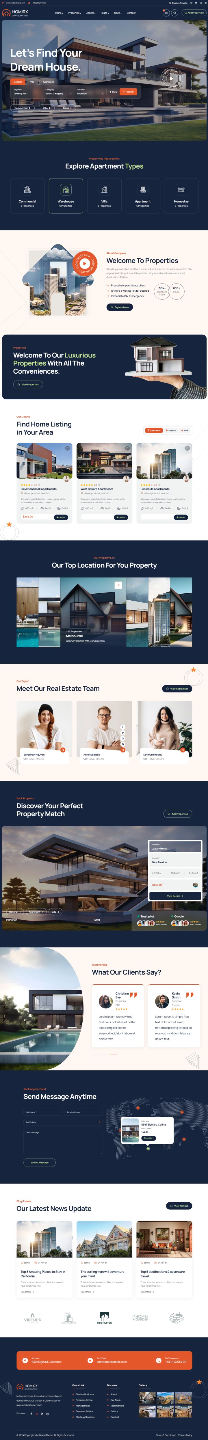 WordPress шаблон ThemeForest Homirx