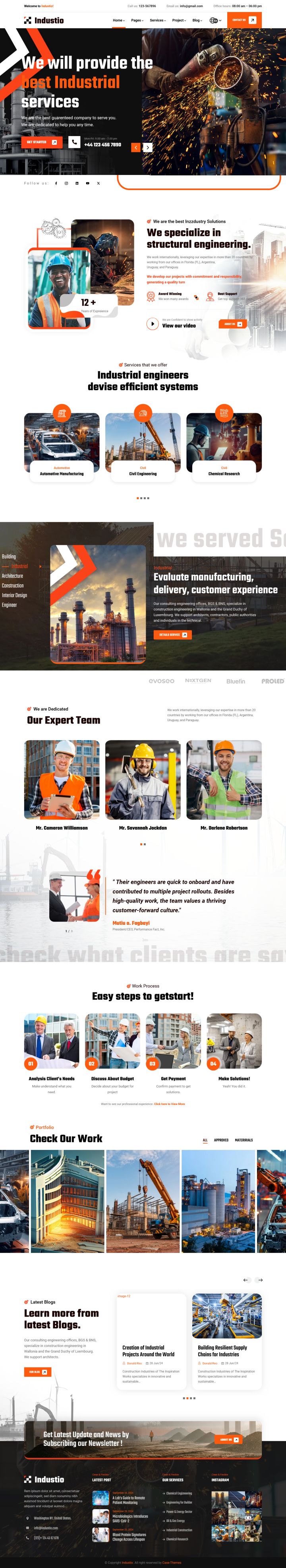 WordPress шаблон ThemeForest Industio