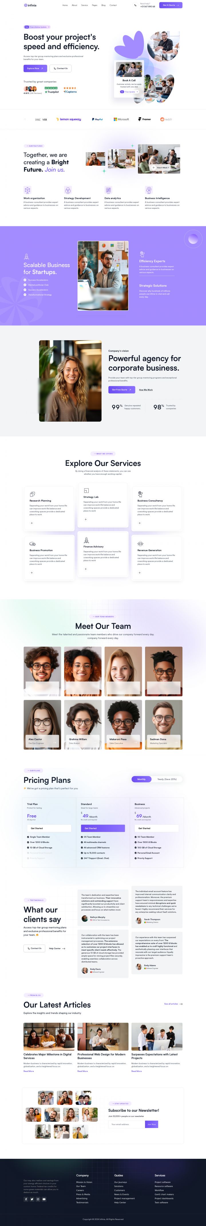 WordPress шаблон ThemeForest Infinia