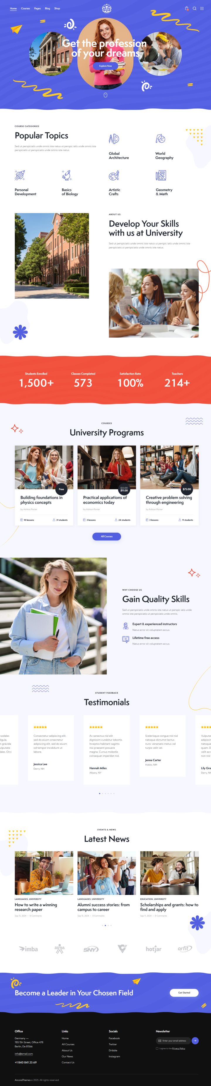 WordPress шаблон ThemeForest iTeach