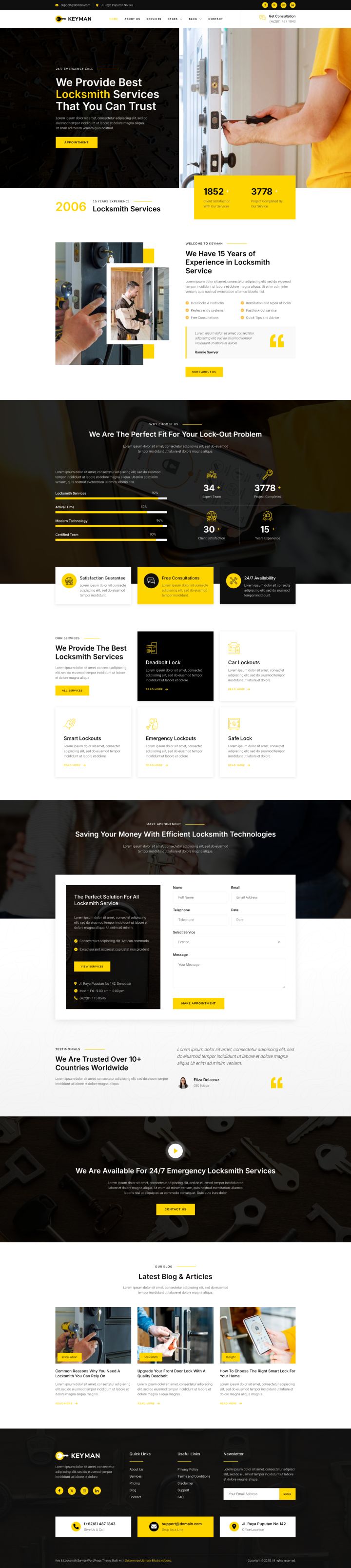 WordPress шаблон ThemeForest Keyman