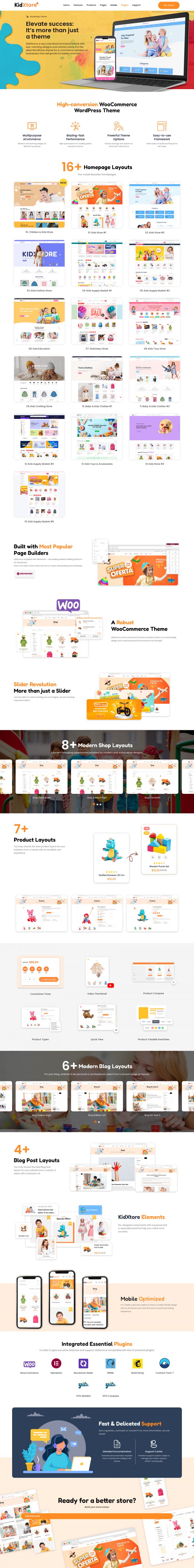 WordPress шаблон ThemeForest KidXtore