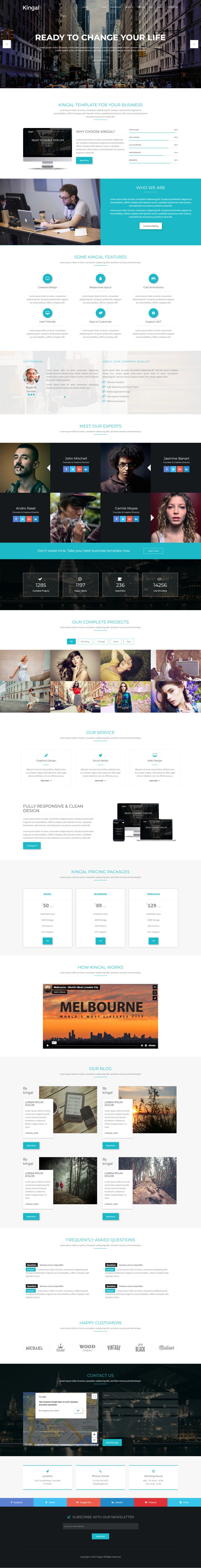 WordPress шаблон ThemeForest Kingal