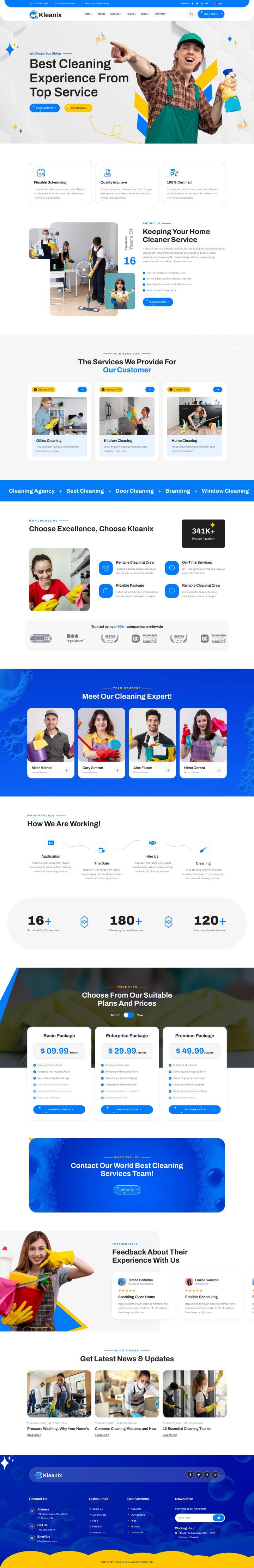WordPress шаблон ThemeForest Kleanix