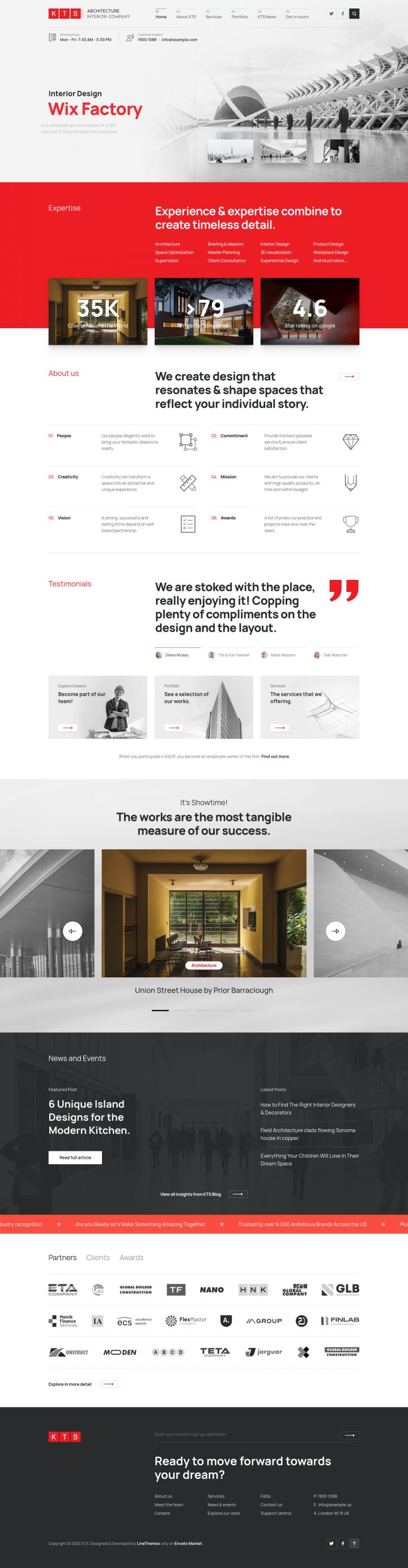 WordPress шаблон ThemeForest KTS