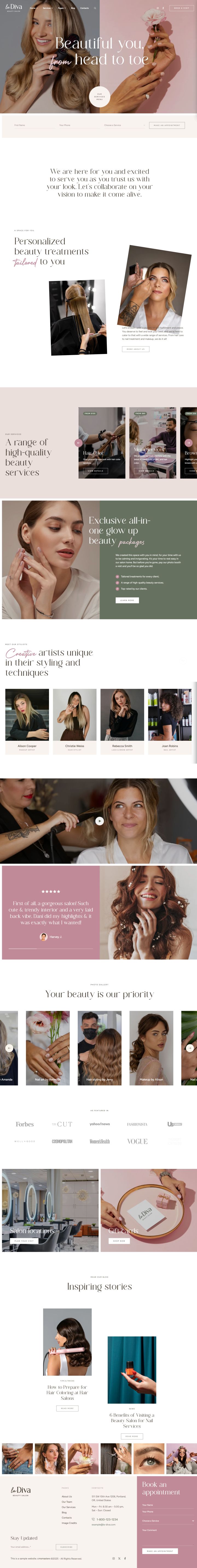 WordPress шаблон ThemeForest La Diva